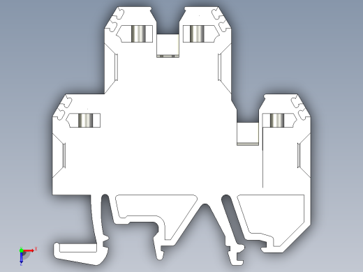 JXB-4S接线端子三维模型202104俯视缩略图