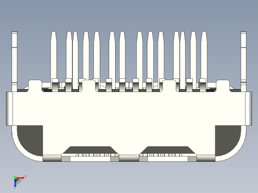 USB TypeC电缆连接器俯视缩略图