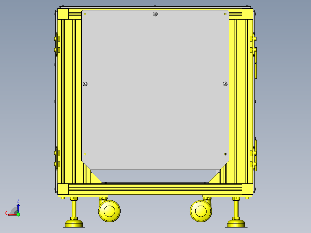 夹具收纳箱后视图