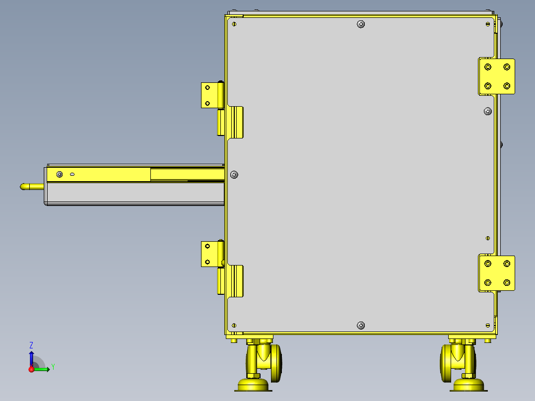 夹具收纳箱右视图