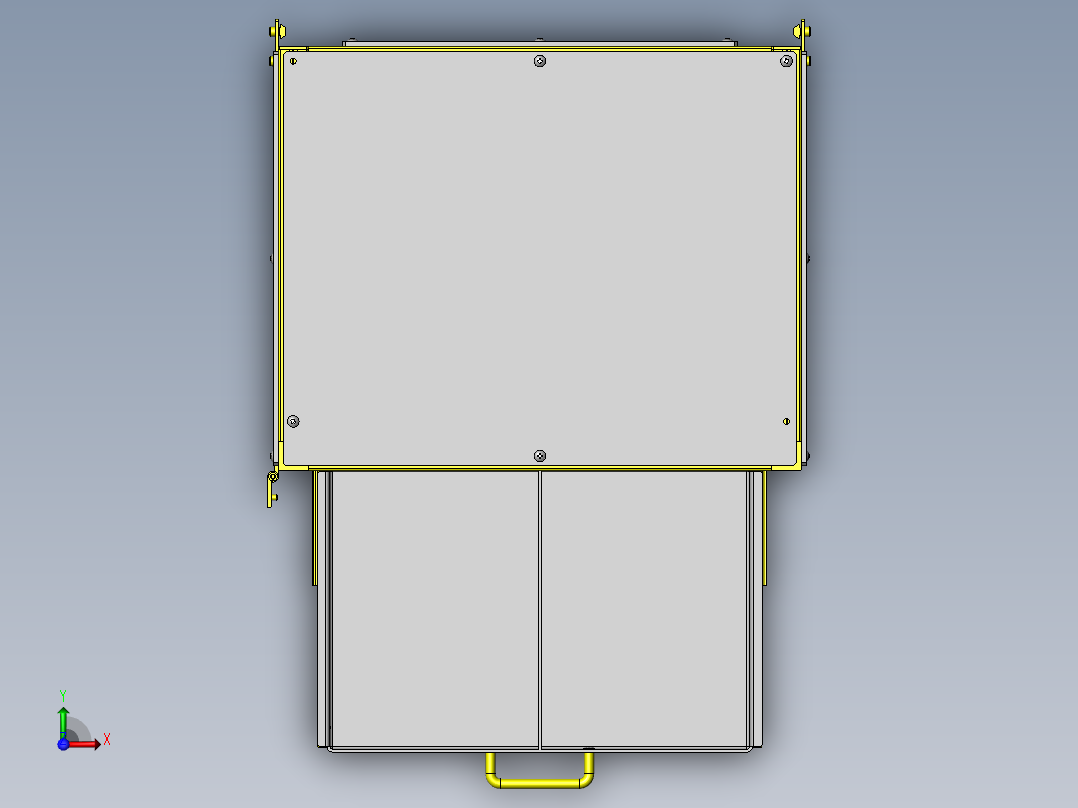 夹具收纳箱俯视图