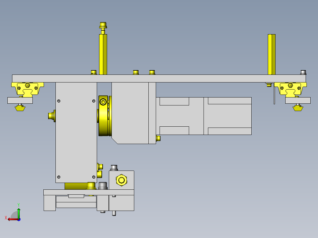 自走式组件移动后视图
