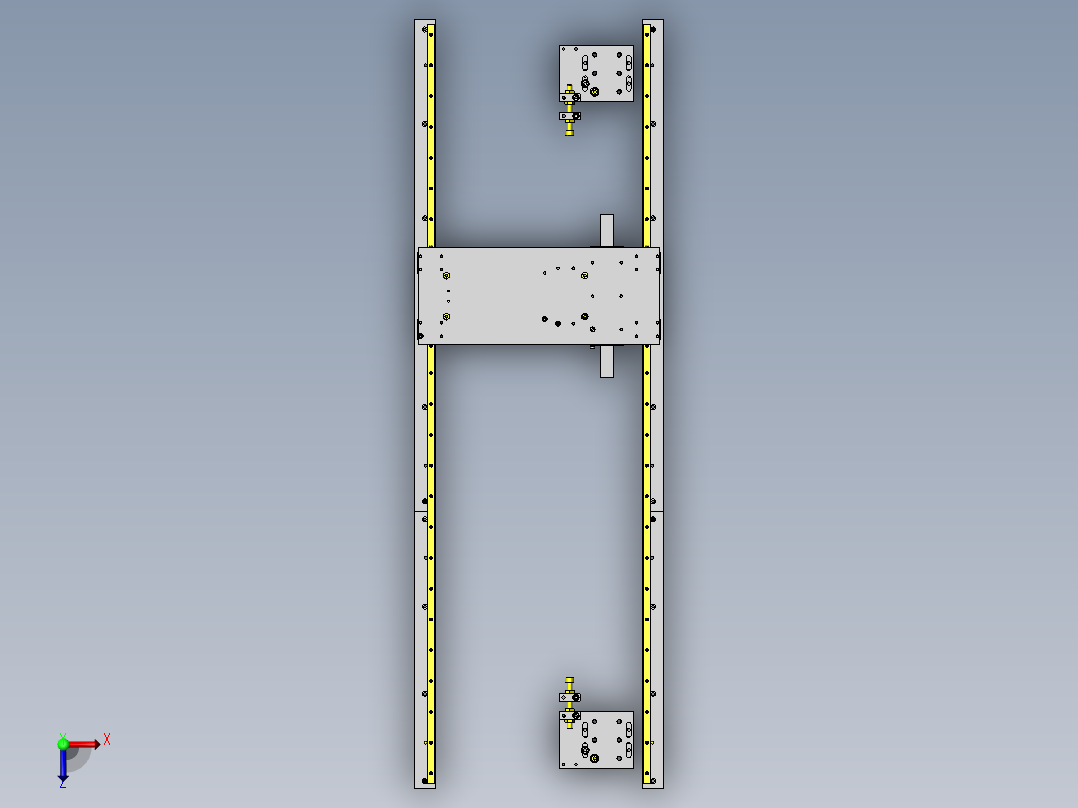 自走式组件移动俯视图