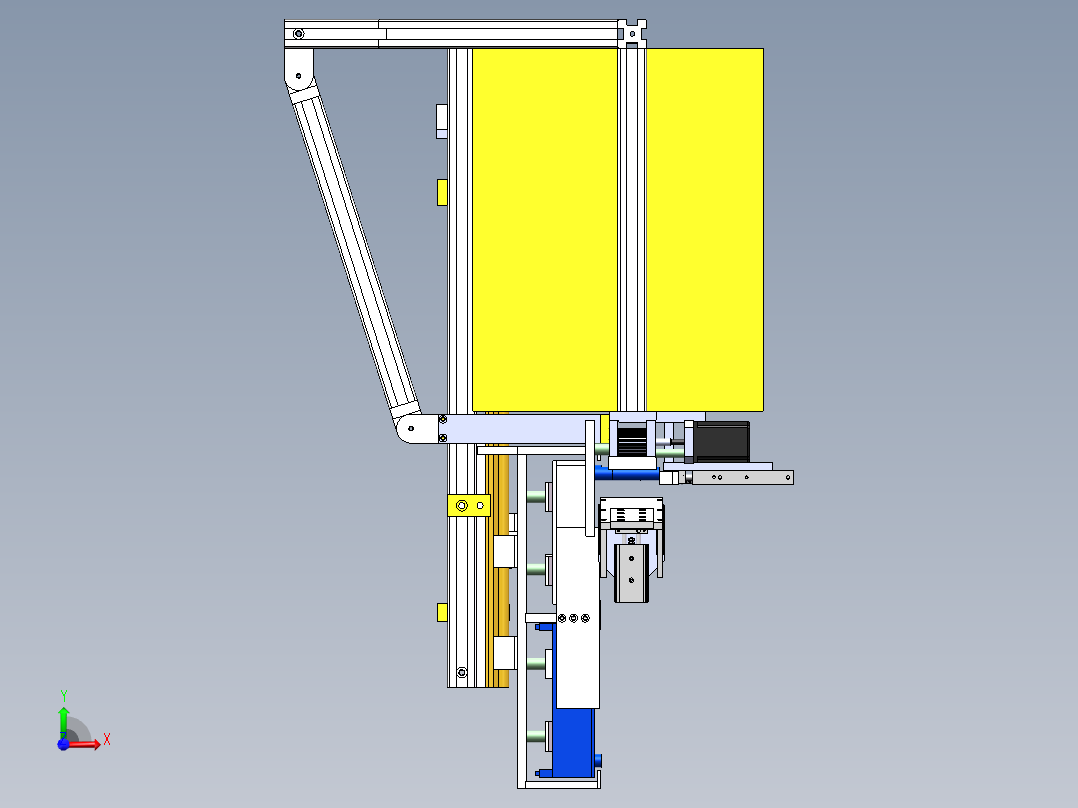18650电池装盆机（sw16可编辑+工程图）前视图