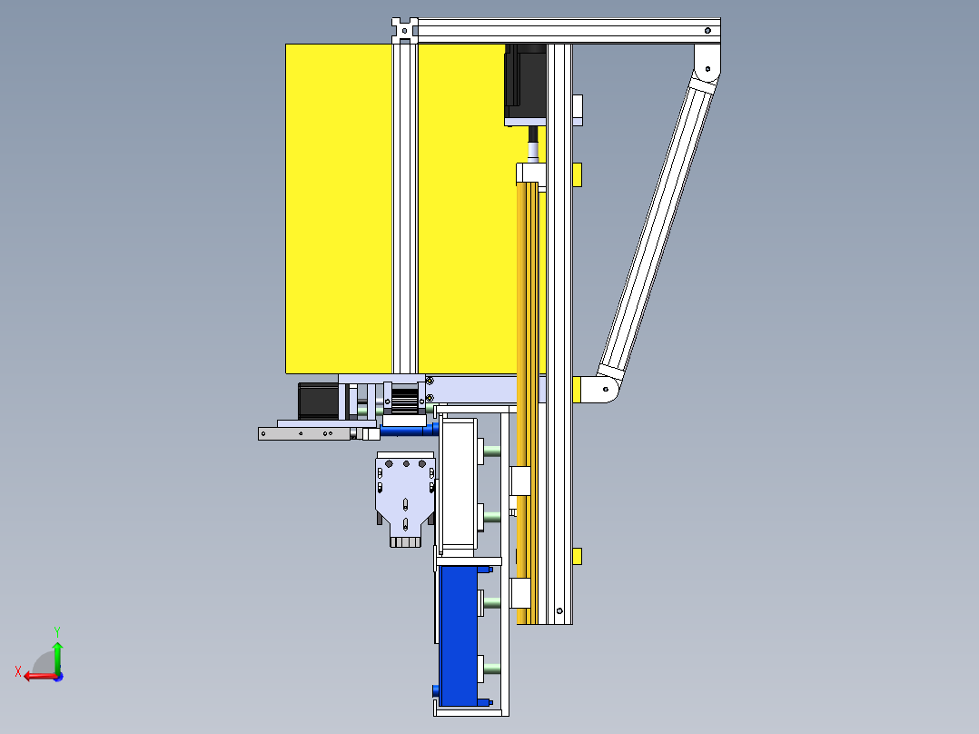 18650电池装盆机（sw16可编辑+工程图）后视图