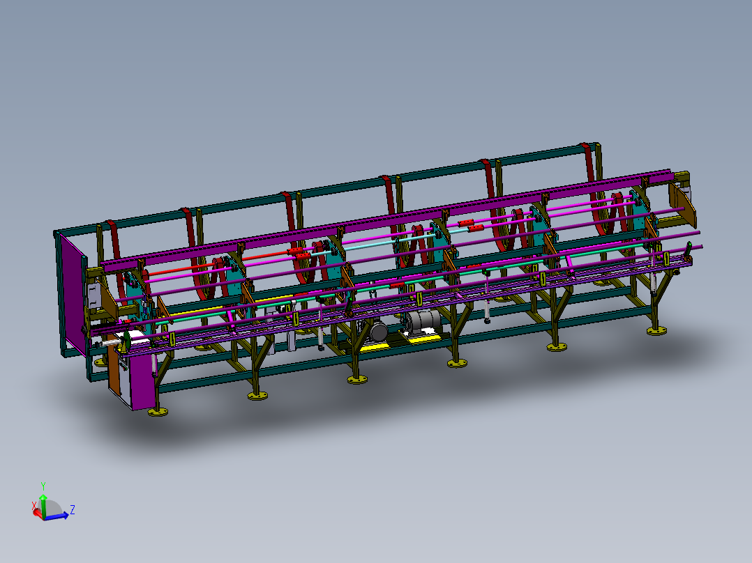圆管自动上料机sw16可编辑