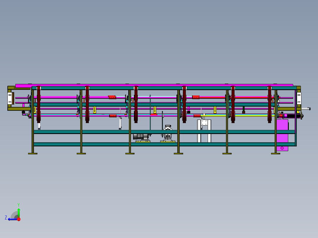 圆管自动上料机sw16可编辑右视图