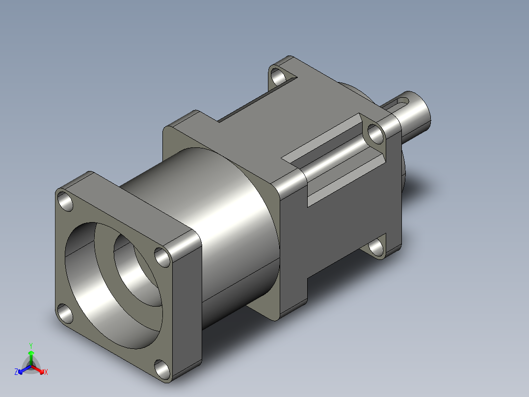 几种无极变速减速器3D模型主视图