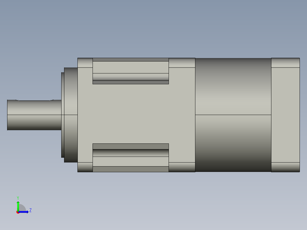 几种无极变速减速器3D模型左视图