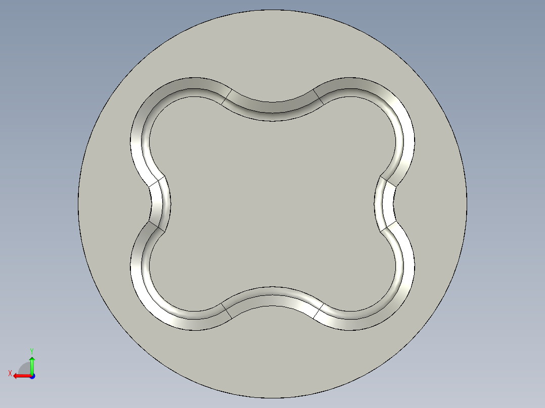 proe汽车活塞设计后视图