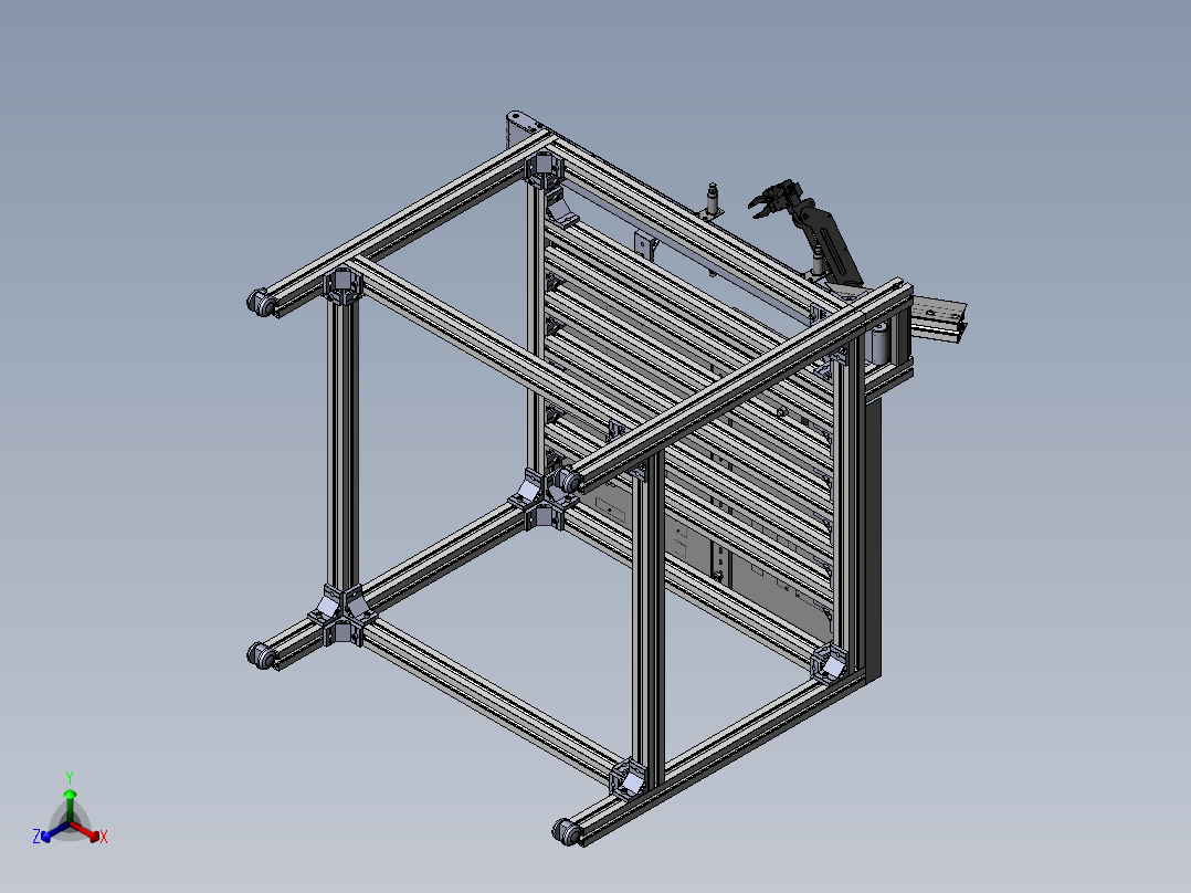 教学台正等轴测图
