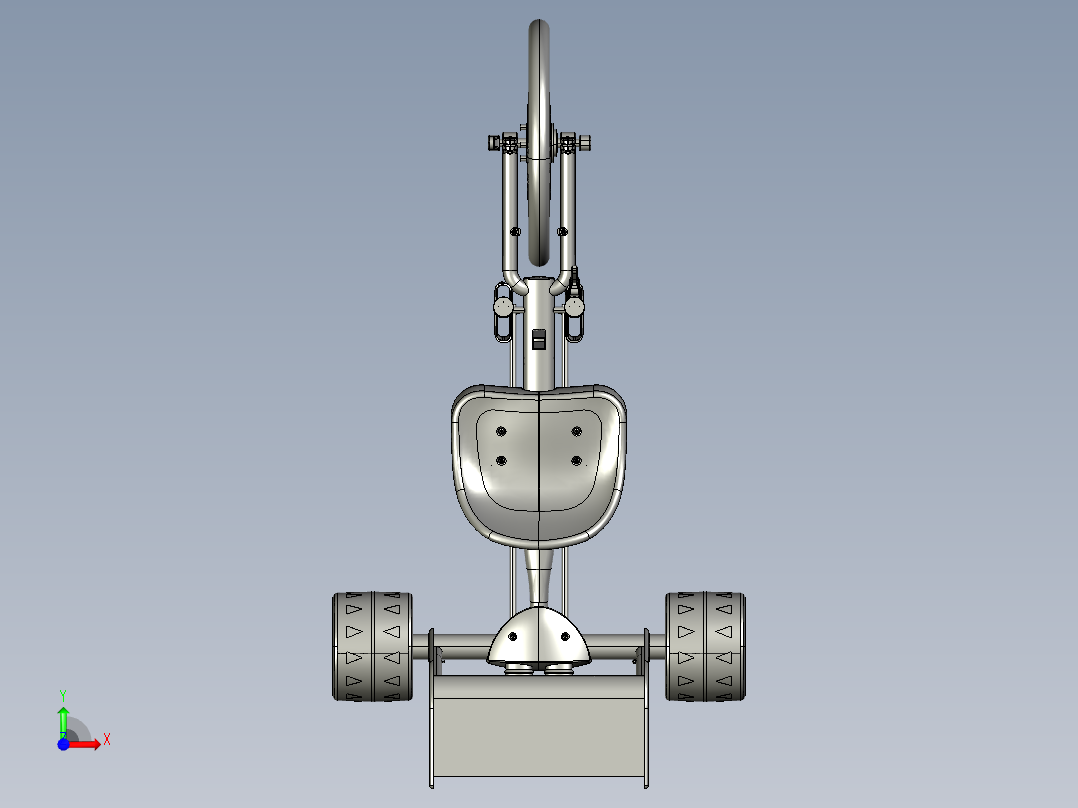 儿童三轮车前视图