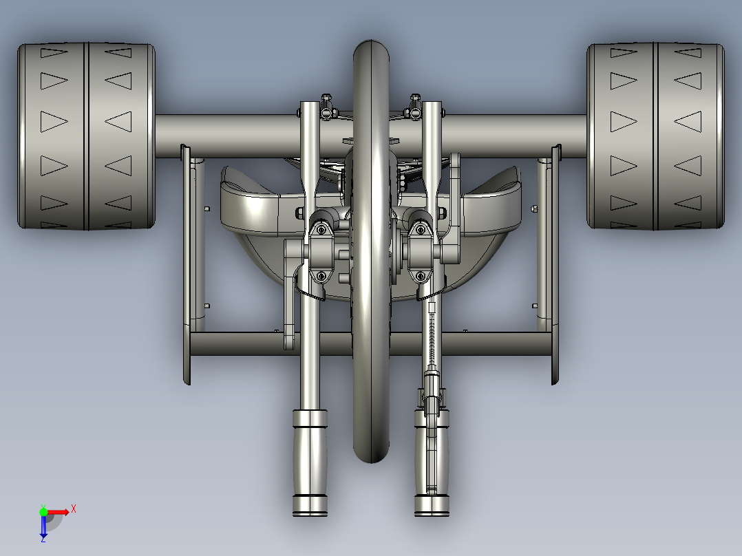 儿童三轮车俯视图