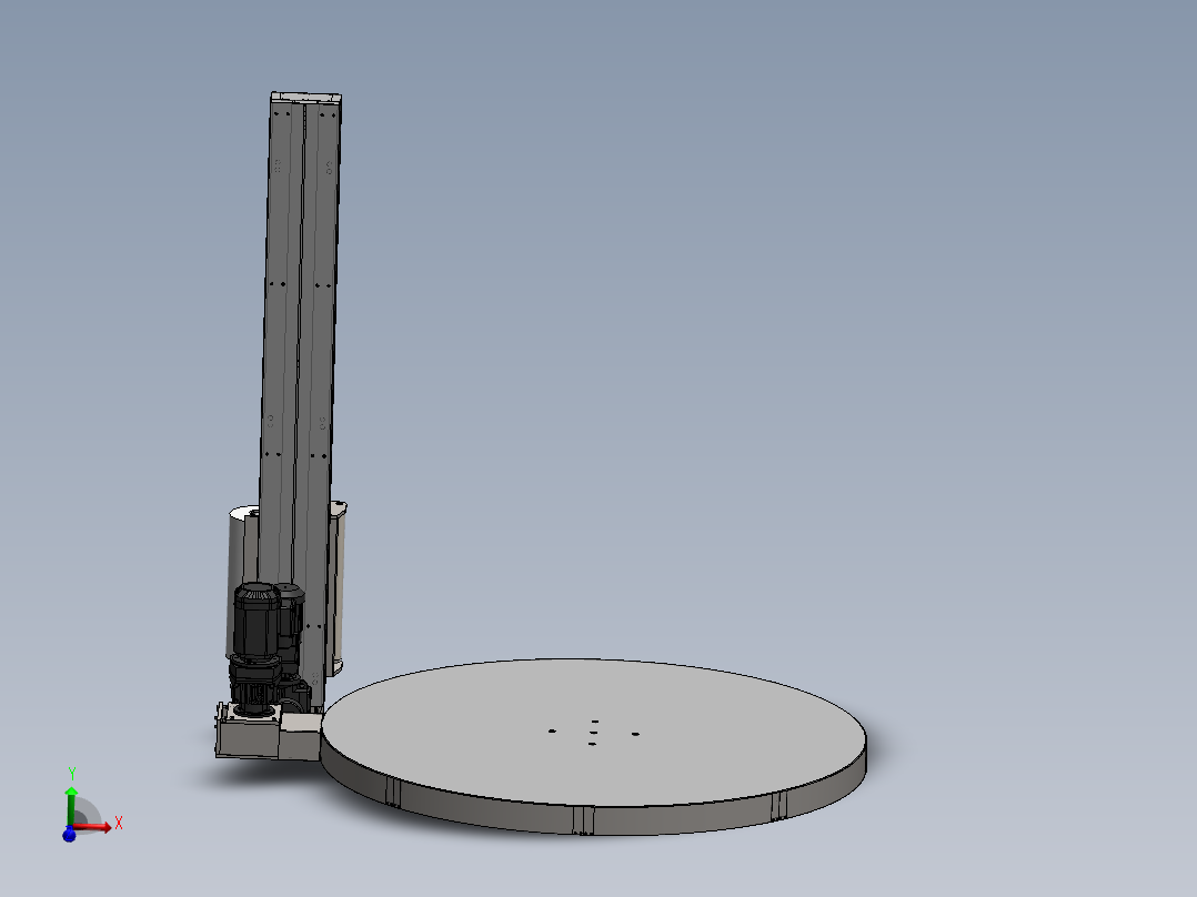 自动在线托盘式缠绕膜机覆膜包装机