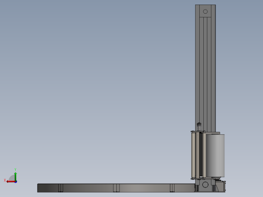 自动在线托盘式缠绕膜机覆膜包装机后视缩略图