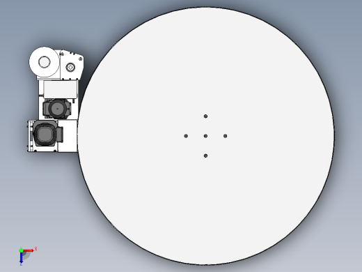 自动在线托盘式缠绕膜机覆膜包装机俯视缩略图