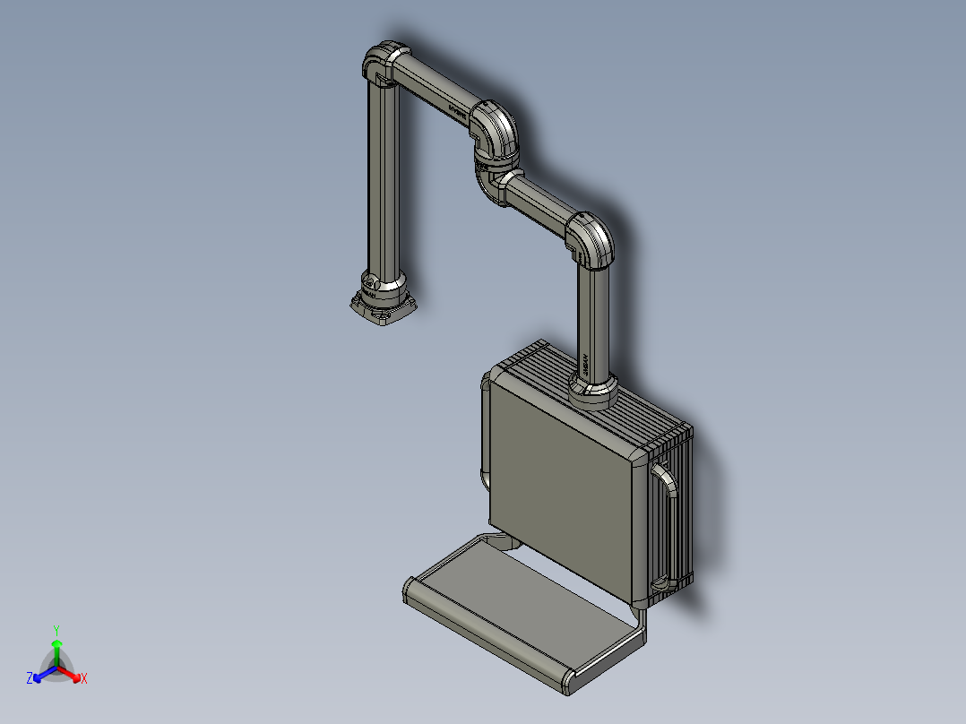 悬臂控制操控箱键盘支架-E4-旋转底座-转角-中间连接器-转角-箱体链接器-500-200-250-300