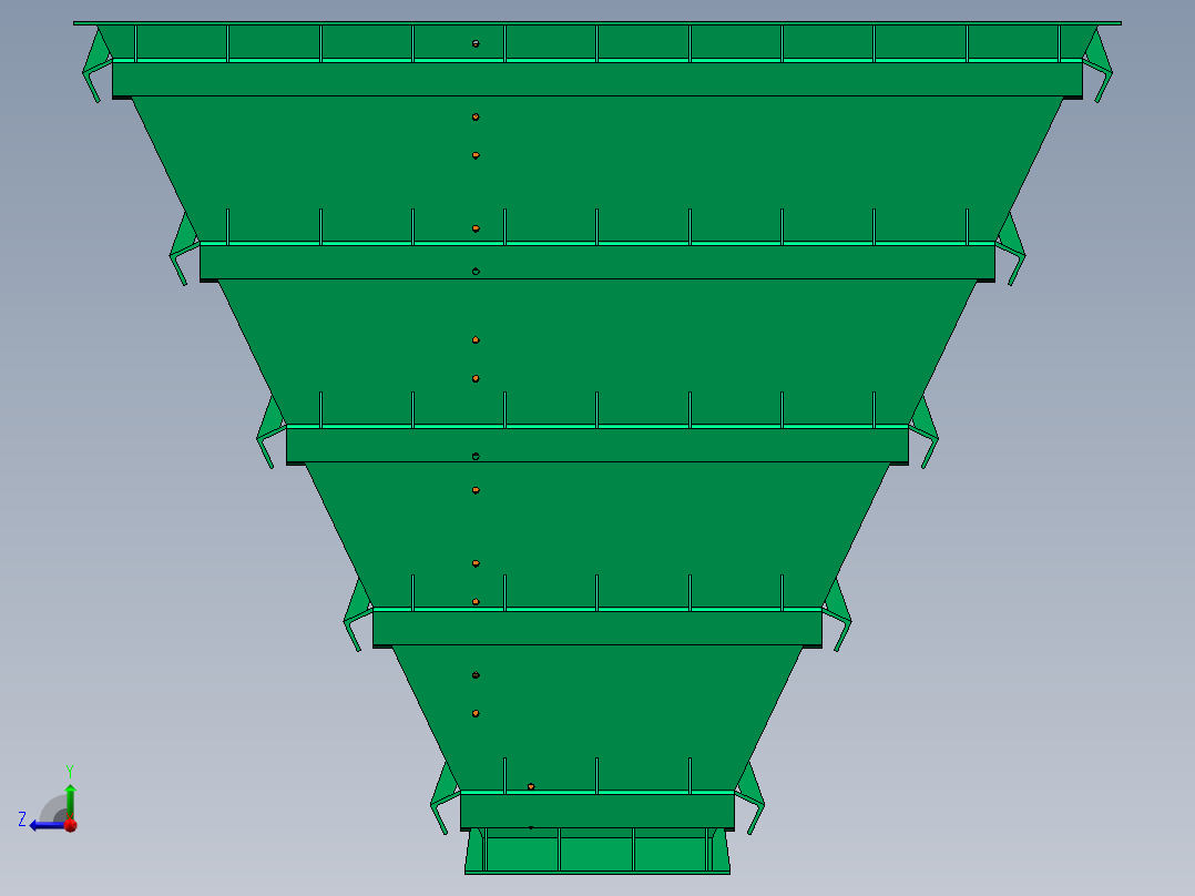 耐磨原料仓右视图