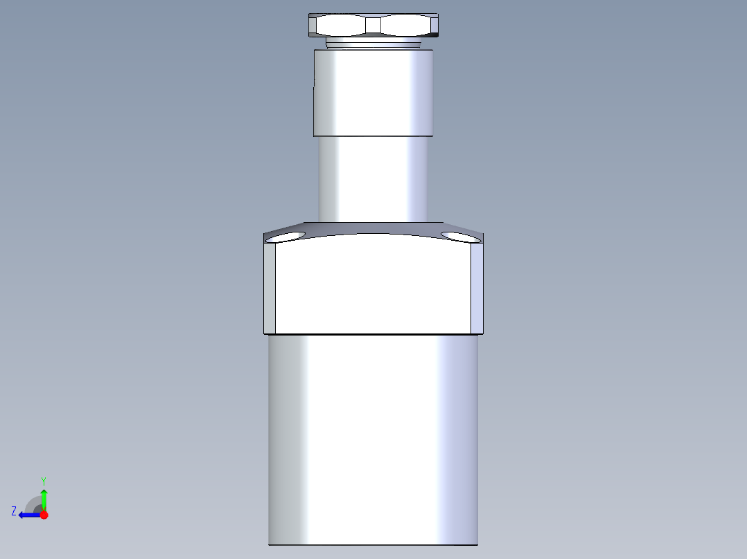 KOSMEKLHA1050-SR-Q25多系列多零件图纸模型右视图