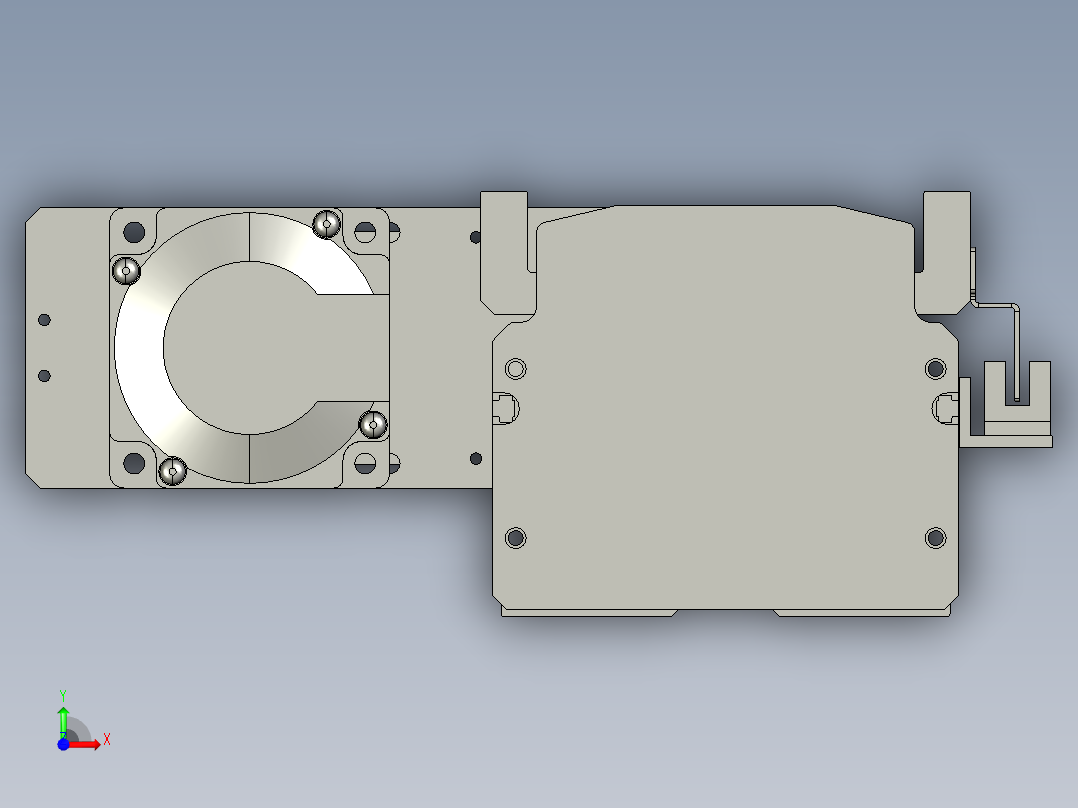 半封闭丝杆滑台MT100BS.L#.1050.BL.P20.C3前视图