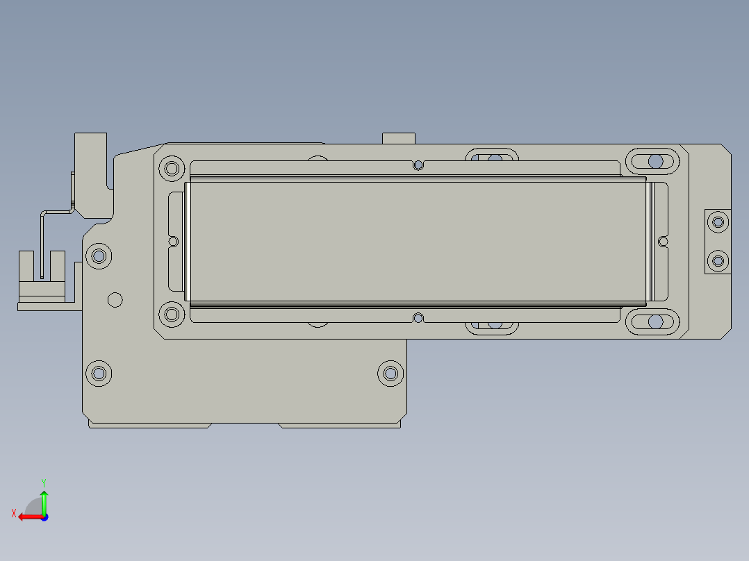 半封闭丝杆滑台MT100BS.L#.1050.BL.P20.C3后视图