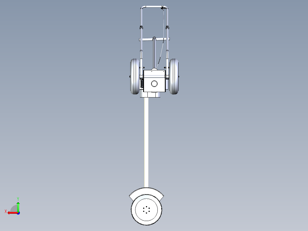 割草机模型资料含三维图+二维图后视图