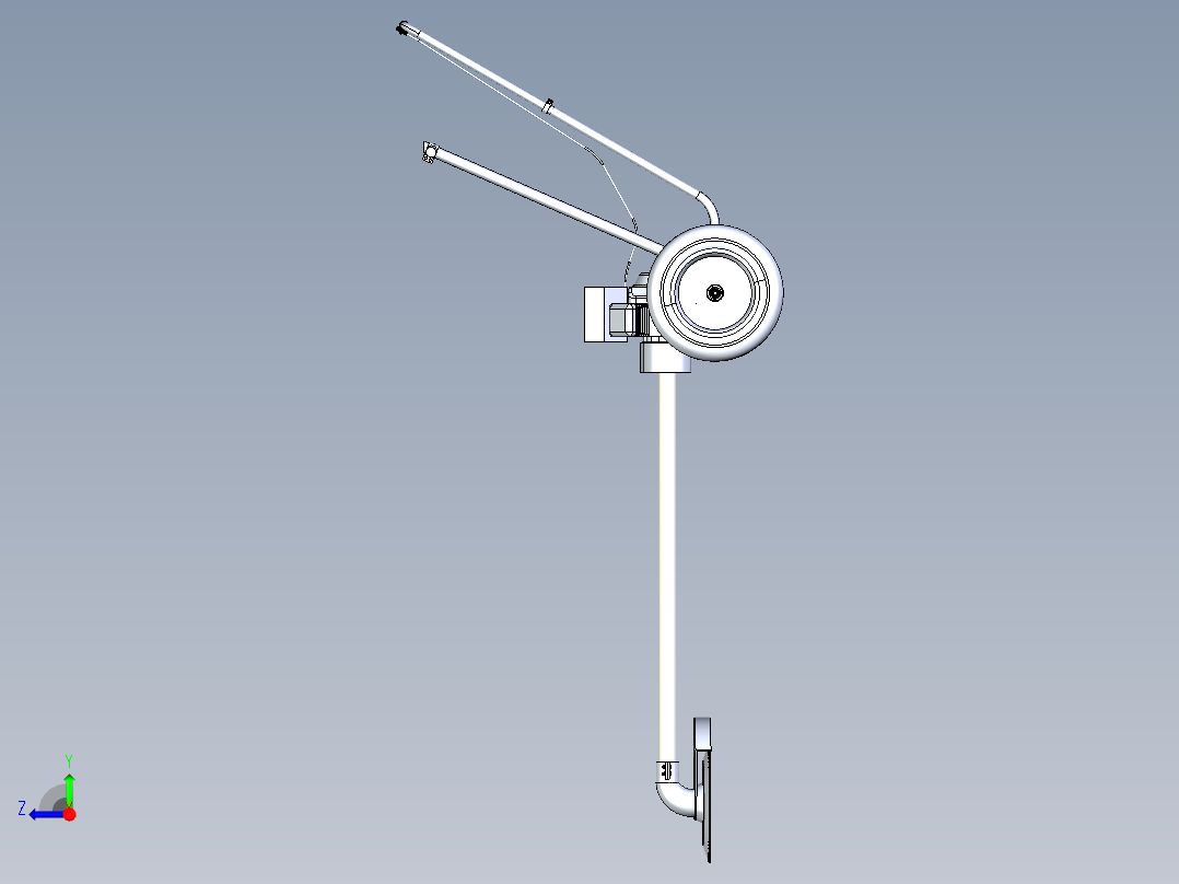 割草机模型资料含三维图+二维图右视图