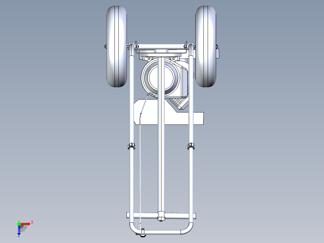 割草机模型资料含三维图+二维图俯视图