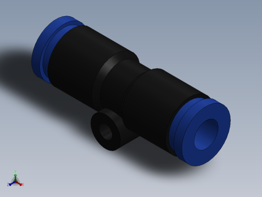 Ø6 - UNIÃO RETA (C00200600)正等轴测缩略图