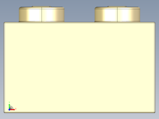 乐高套装 4421基本积木-4109995 - 3004 Brick Yellow -Tan Brick 1 x 2.STEP前视缩略图