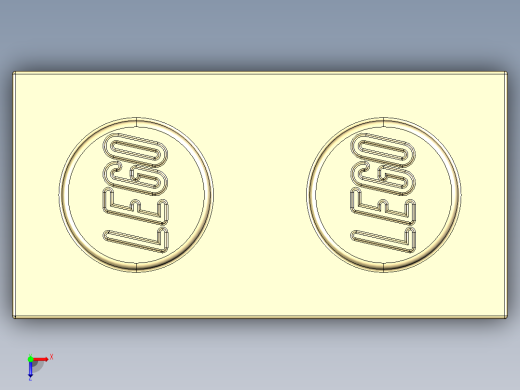 乐高套装 4421基本积木-4109995 - 3004 Brick Yellow -Tan Brick 1 x 2.STEP俯视缩略图