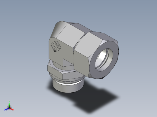 卡套式工业通用硬管接头EO_Adjustable_Locknut_elbow_WEE22LM27X2ORCF