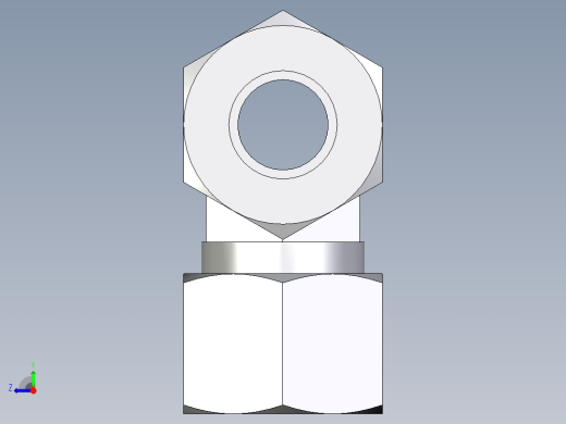 卡套式工业通用硬管接头EO_Union_tee_T12ZLCF右视缩略图