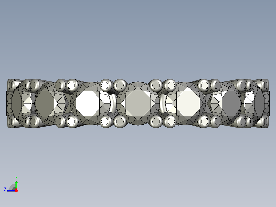 钻石戒指右视图