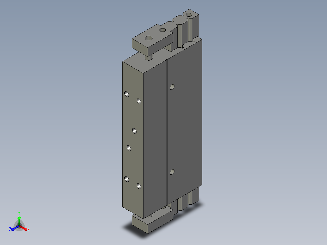 普通气爪PH07-06正等轴测图
