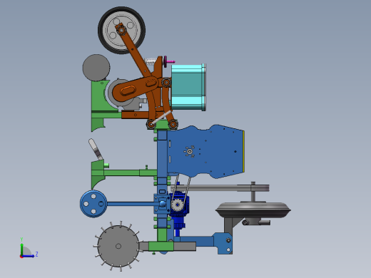 花生播种机左视缩略图