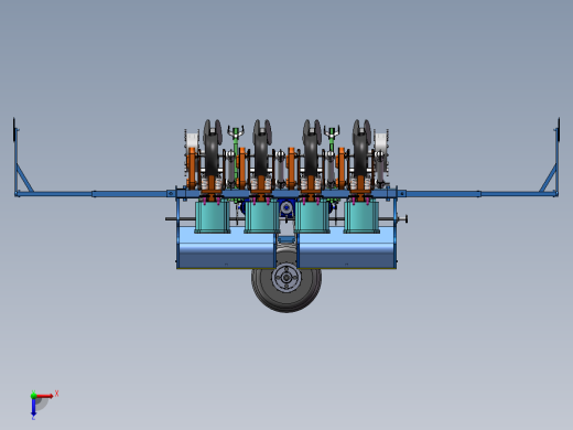 花生播种机俯视缩略图