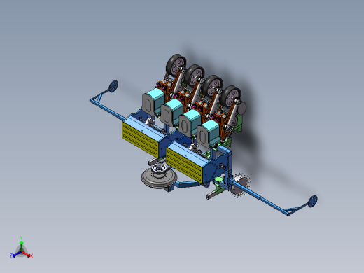花生播种机正等轴测缩略图