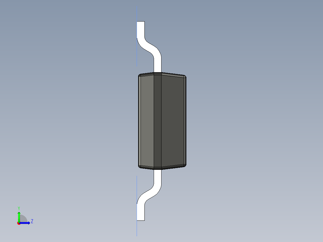 分立半导体元件封装-TI_DCQ_R-PDSO-G6左视图