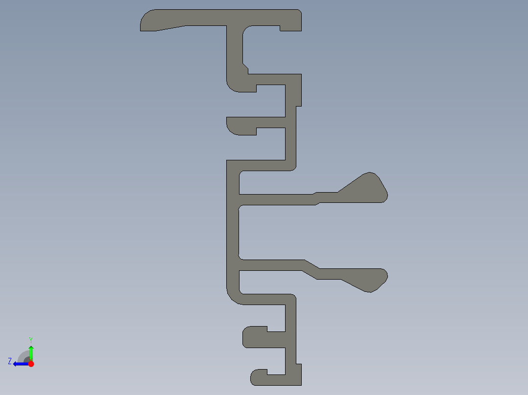 型材-BR PROTECTIVE PANE PROFILE PART E KJN524027.STEP右视图