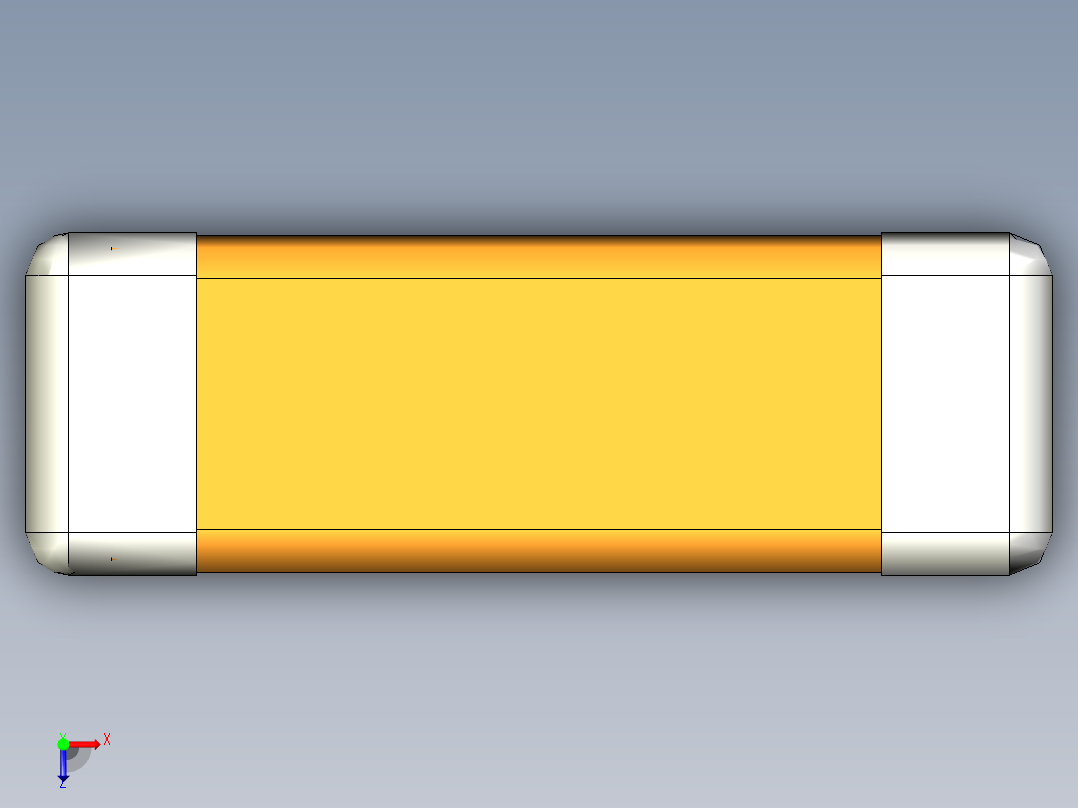 元器件3D封装C0201_02016俯视图