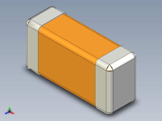 元器件3D封装C0201_02016正等轴测缩略图