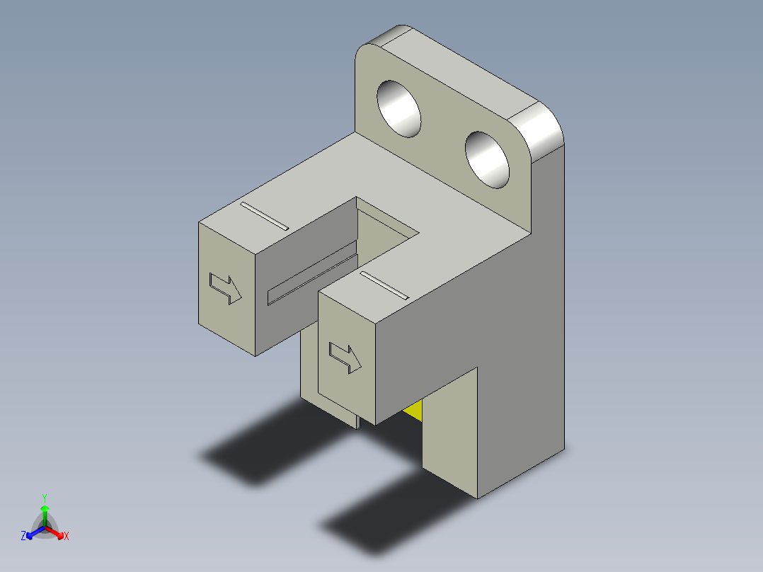 槽型光电传感器LU-Y65_3D