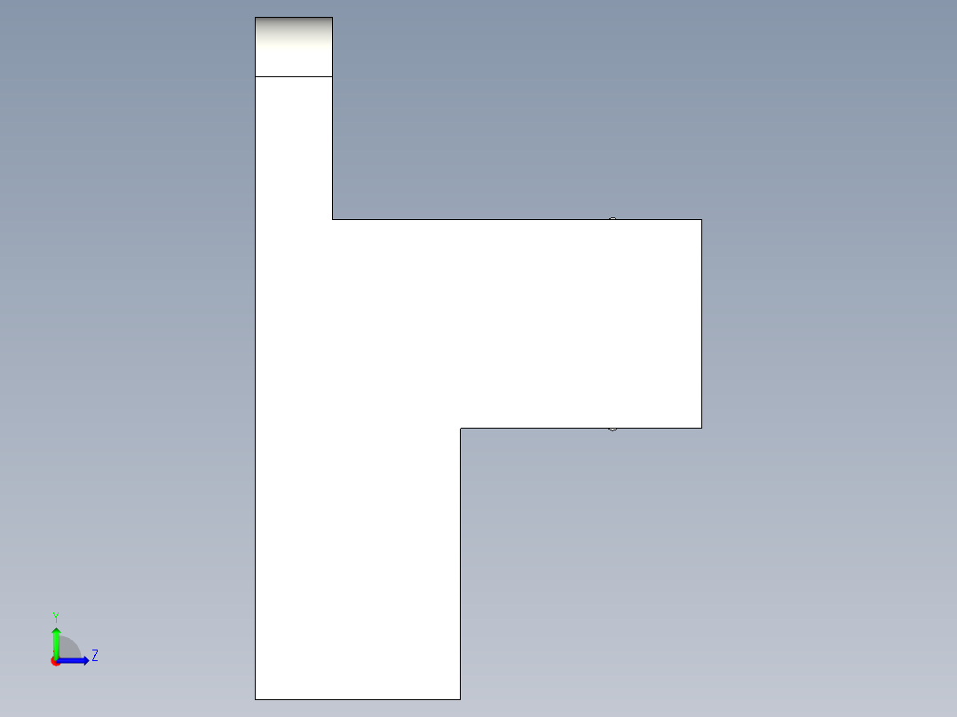 槽型光电传感器LU-Y65_3D左视图