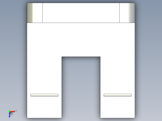 槽型光电传感器LU-Y65_3D俯视缩略图