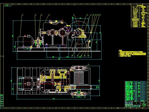 矿用绞车设计【含8张CAD图纸】缩略图