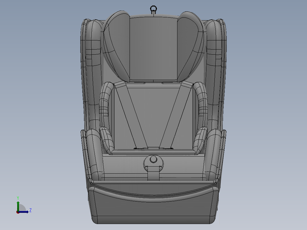 汽车座椅左视图