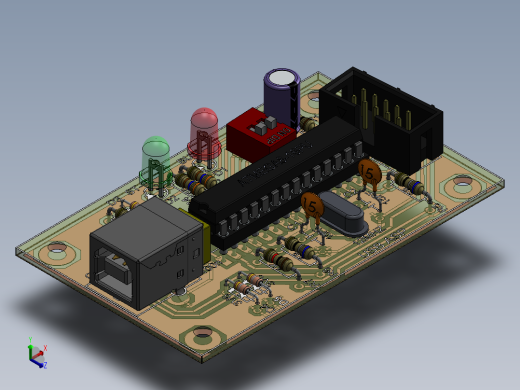 电路板pcb-usb-asp 11 STP IGS