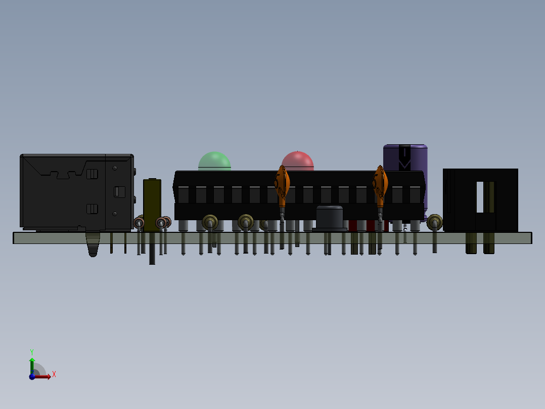 电路板pcb-usb-asp 11 STP IGS右视图