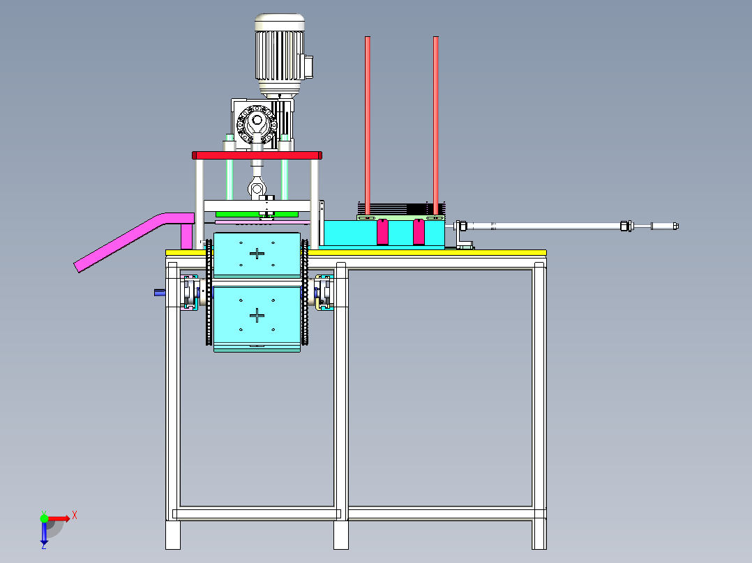 手机键冲切机x_t俯视图